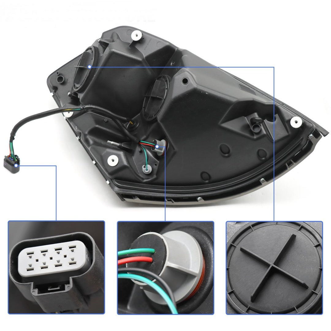 For 2004-2017 Volvo Vnl Headlamp Halogen Assembly White