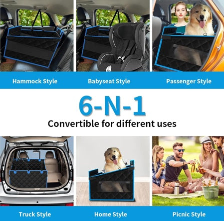 Dog Car Seat For Large Small Dogs Back Seat ,Extender Hammock For Cars SUV Truck