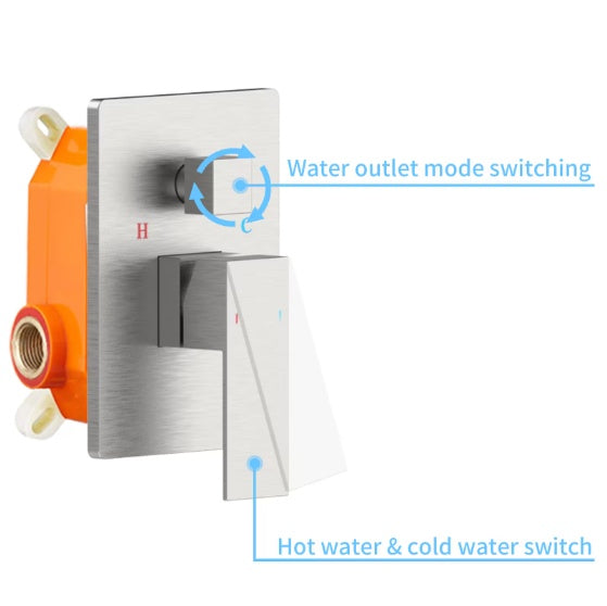 Shower System Shower Mixer Combo Set Wall-mounted