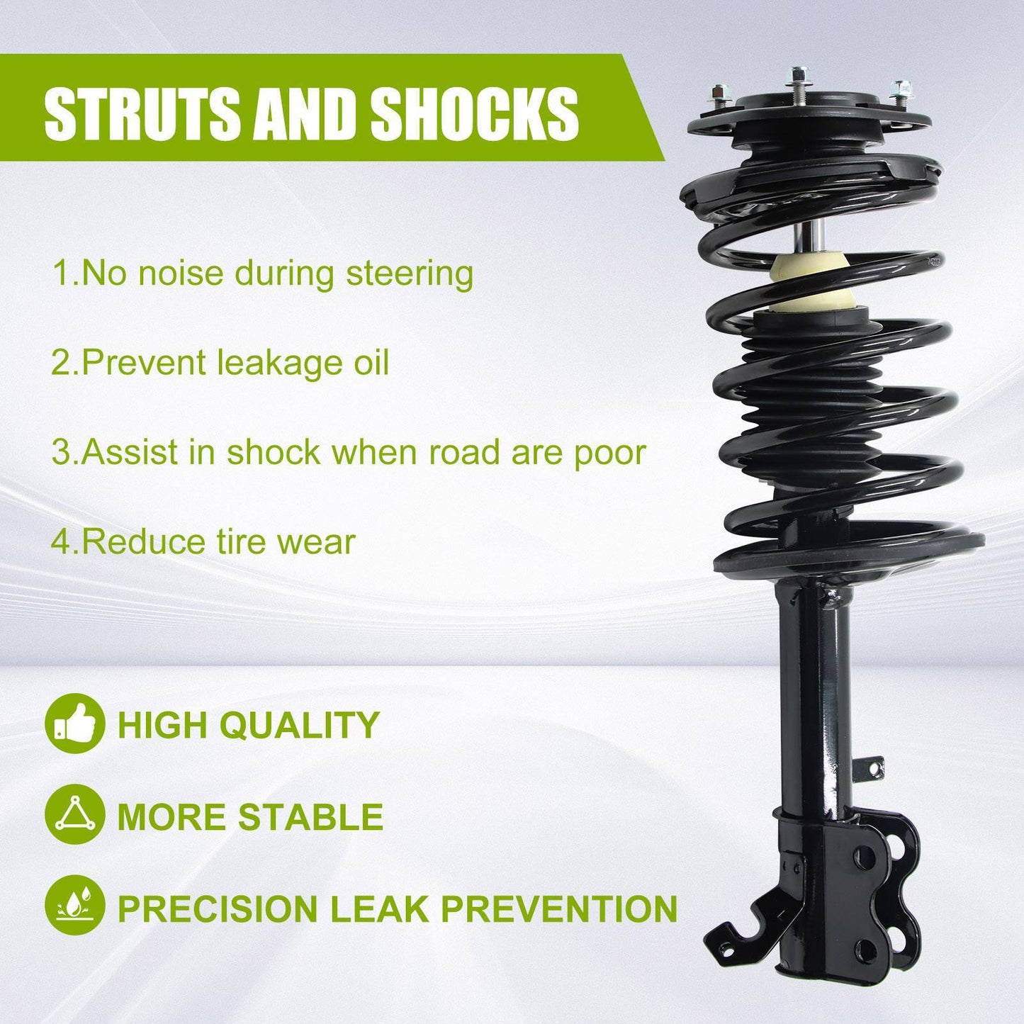 Front Struts W Coil Spring For 1993 - 2002 Chevrolet Geo Prizm Corolla