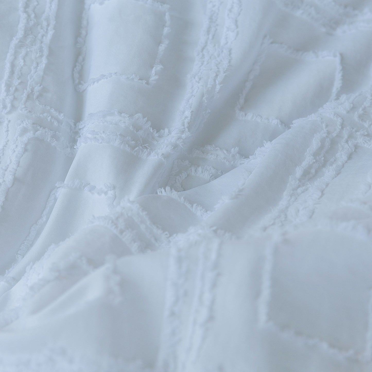 Bohemian Style Quilt Cover Set, Cut Flower Quilt Cover,  Tufted Quilt Cover Three-piece Set, One Quilt Cover And Two Pillowcases,  Washable And Machine Washable Without Shrinkage,  Suitable For Hotels