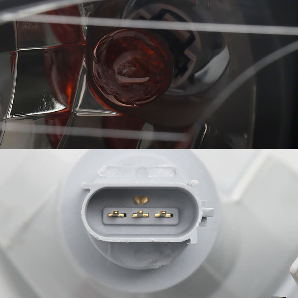 Halogen Headlight assembly for Peterbilt 337/386/387 {2005 -2016 }, Pair left & Right, with Turn Signal - Black