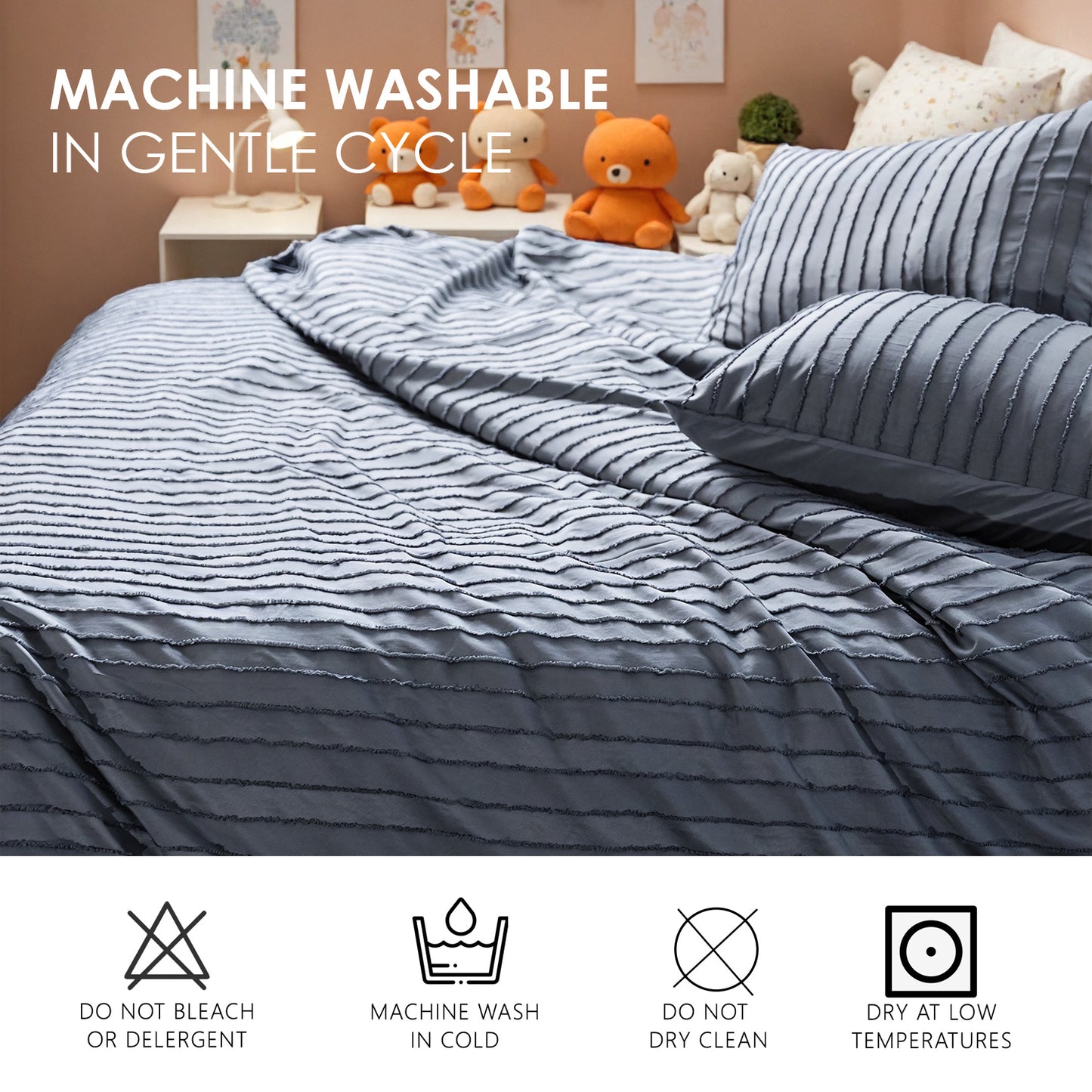 Polyester Microfiber Quilt Cover And Pillowcase