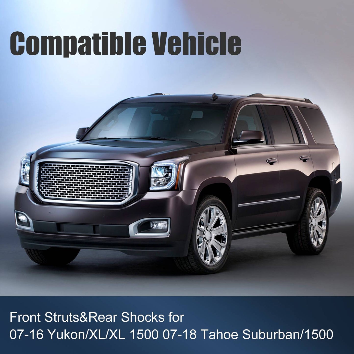 Front Complete Struts Rear Shock Absorbers Kit Set Of 4 For Chevy Tahoe 5.3L V8