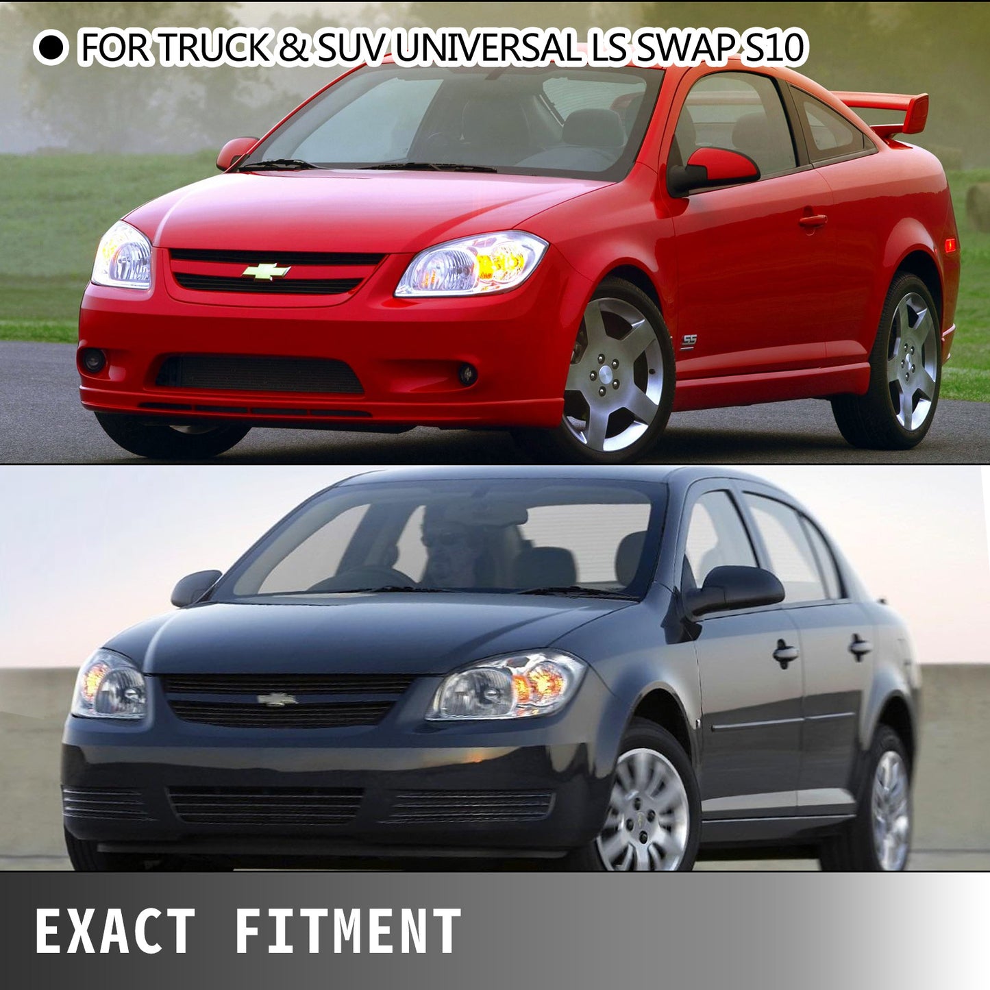 Stainless Steel Tube Set for LS Swap | Fits LS1 LS2 LS3 LS6 | Engine Conversion Tubing | Shorty Style