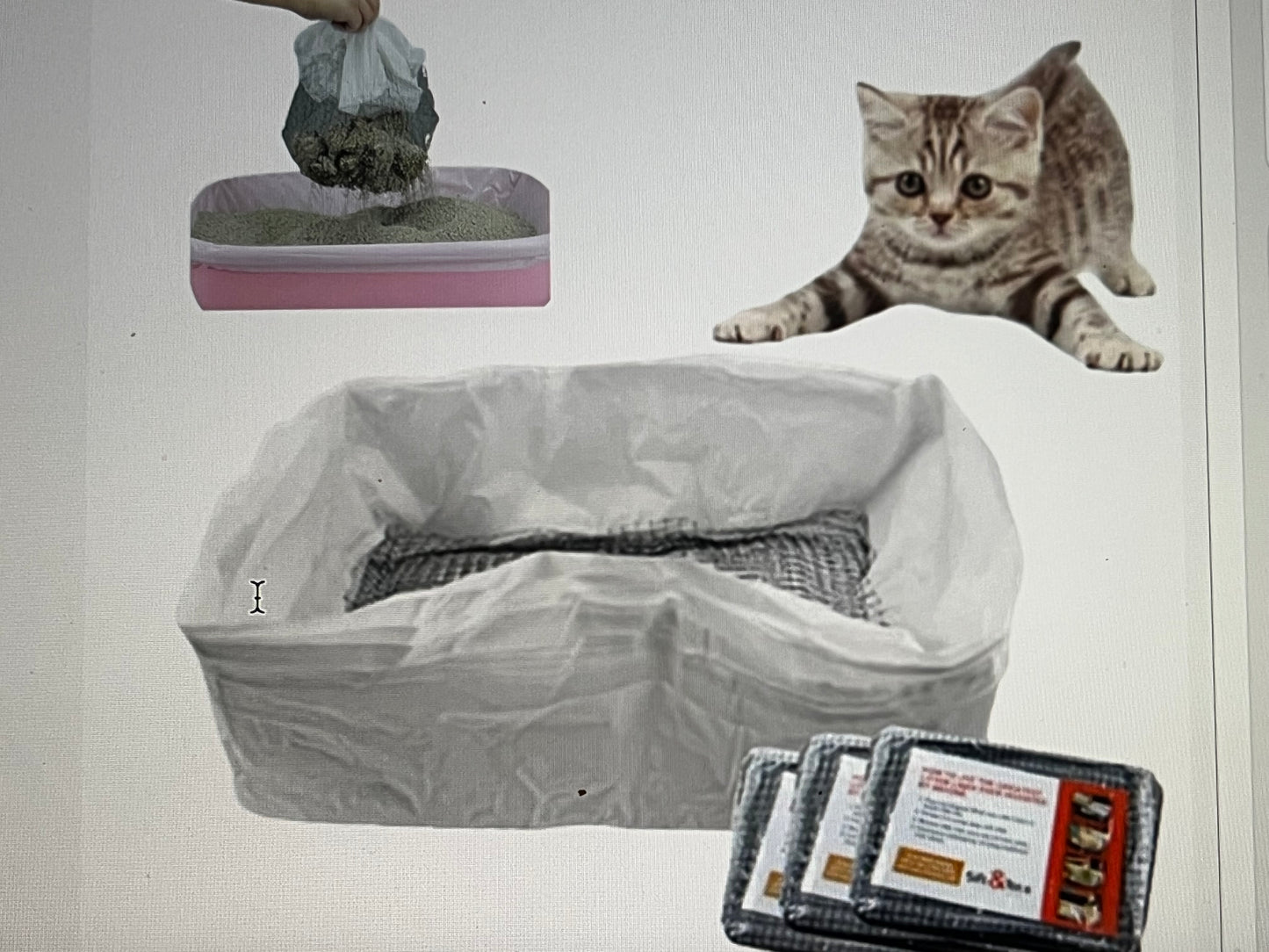 1 Pack Of 10PCS Cat Litter Filter Bags, Cat Litter Filter Bags, Reusable, Washable, Mesh Quick Sift Cat Litter, Not Dirty, EASY To Clea