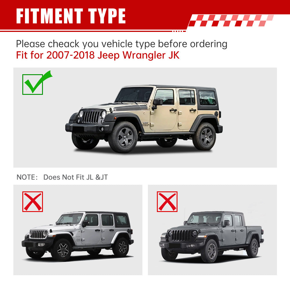Avenger Style Replacement Hood Compatible With 2007-2018 Wrangler JK