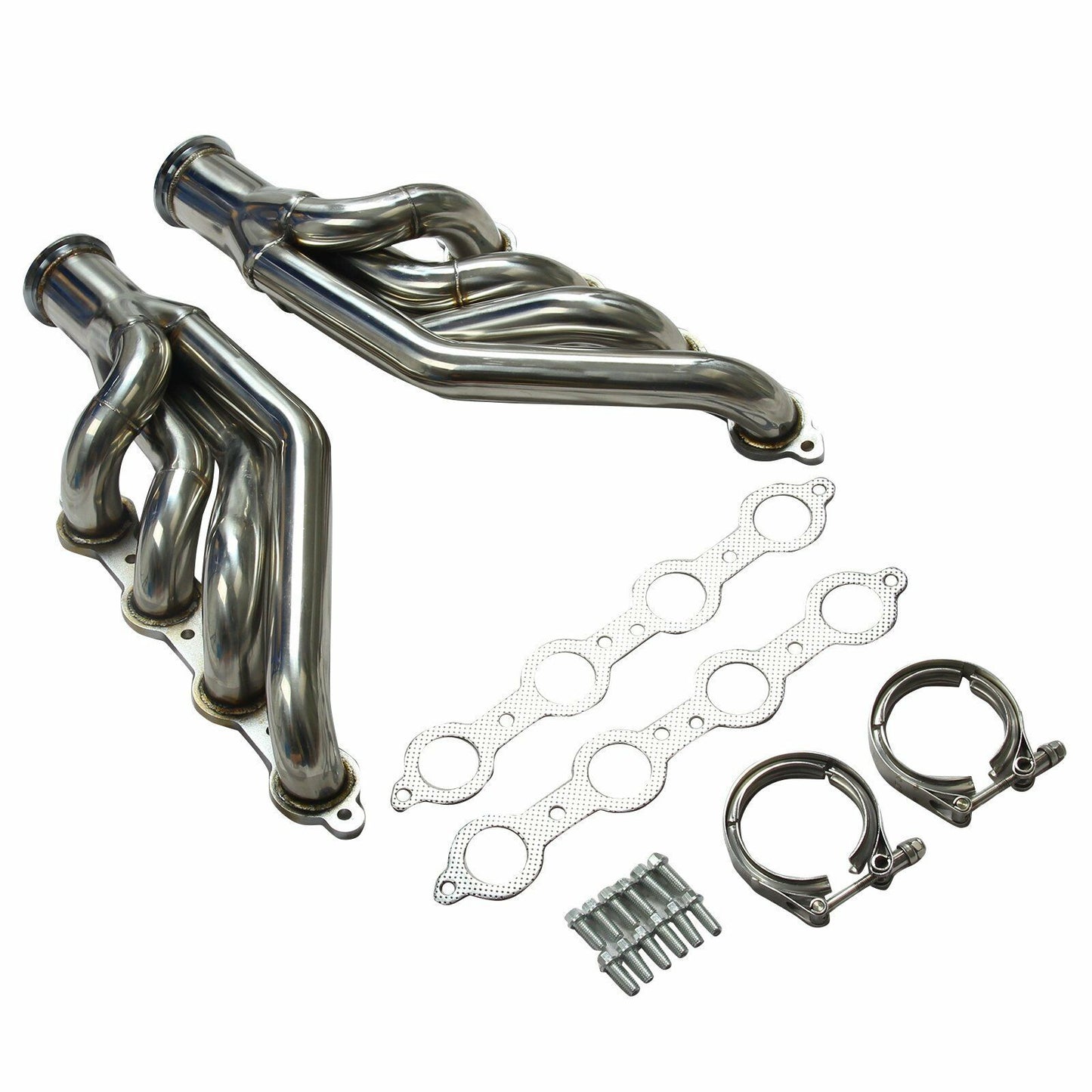 Exhaust Manifold Headers For 97-14 Chevy Small Block V8 Ls1 Ls2 Ls3 Ls6   .