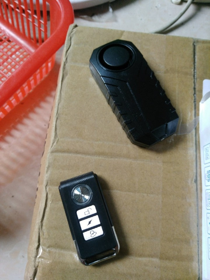 Bike Alarm Remote Control Waterproof Anti-Theft Vibration Sensor