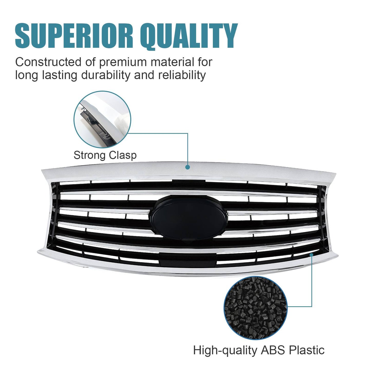 Front Grill For 2013 INFINITI JX35 14-15 INFINITI QX60 With Camera Option