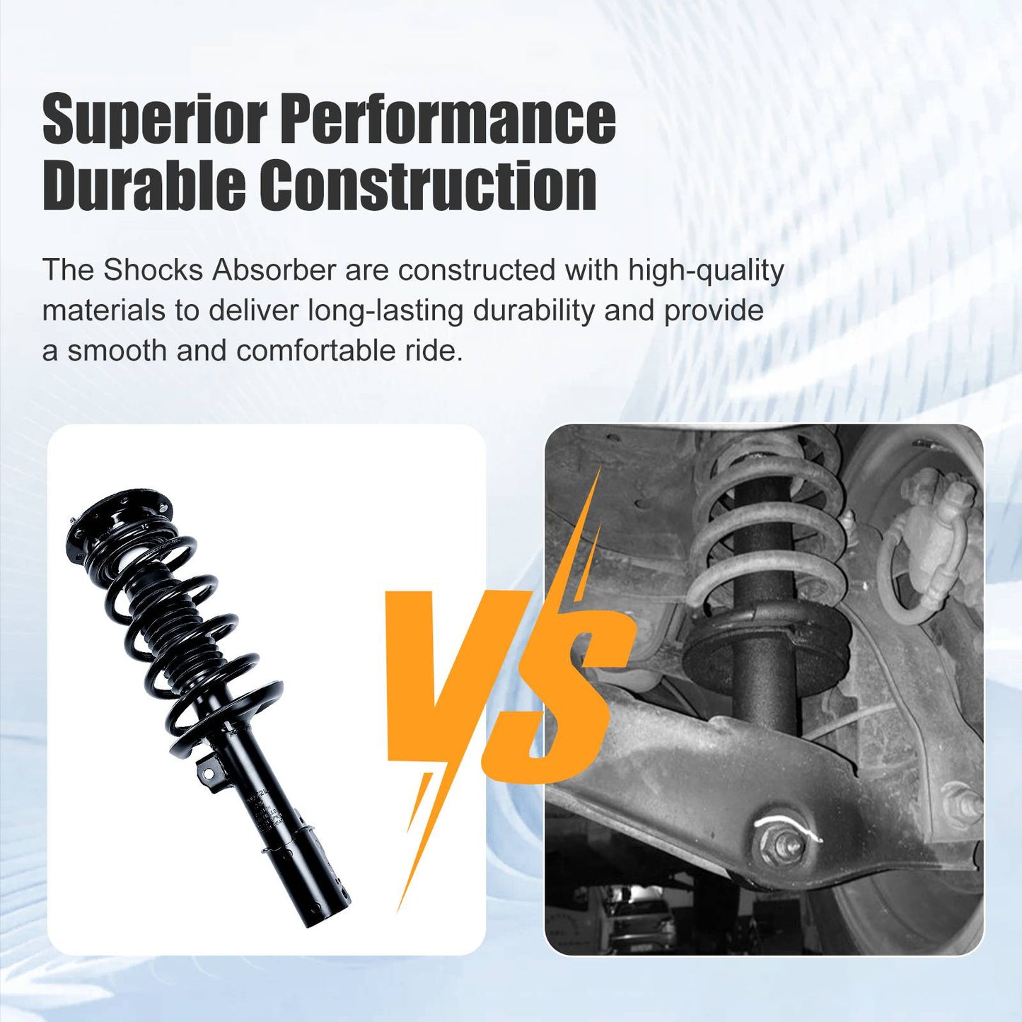 Front Strut & Coil Spring Assembly – Left & Right Set | Compatible with 2003–2008 Toyota Matrix / Pontiac Vibe