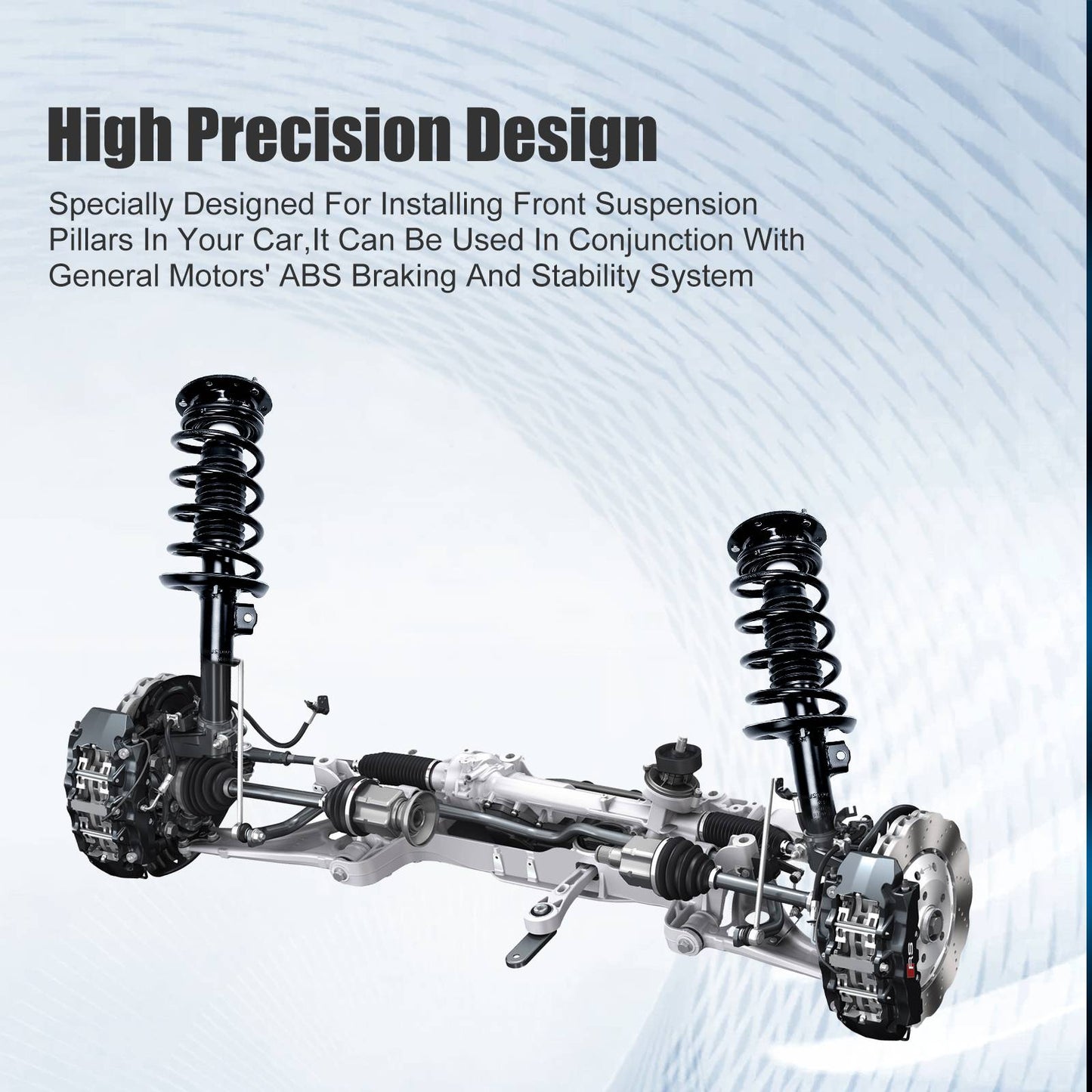 Front Strut & Coil Spring Assembly – Left & Right Set | Compatible with 2003–2008 Toyota Matrix / Pontiac Vibe