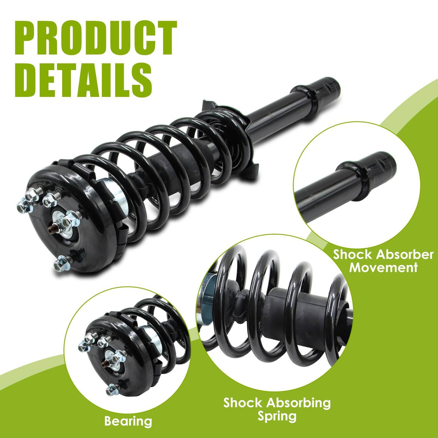 Front Spring Struts Assembly – Compatible with 1998–2002 Honda Accord & 1999–2003 Acura TL