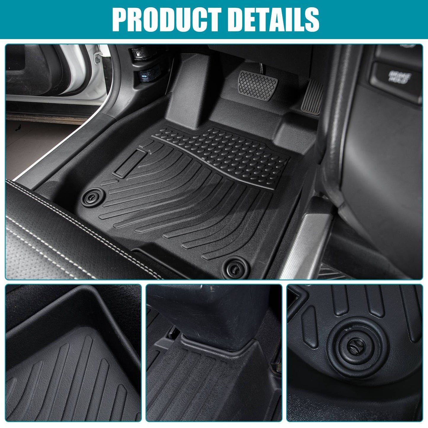 Car Floor Mats For 2014-2020 Rogue,NO FIT Rogue Sport,Black Cargo Liner