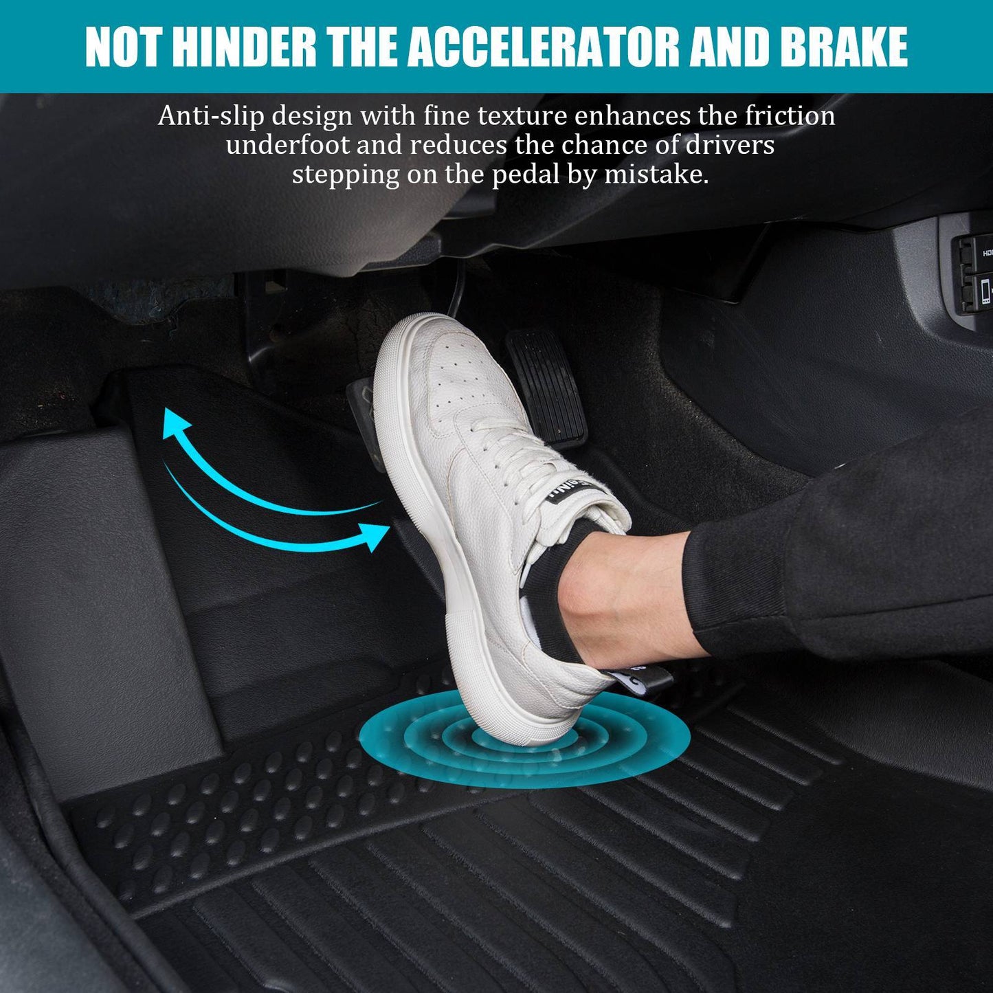 Car Floor Mats For 2014-2020 Rogue,NO FIT Rogue Sport,Black Cargo Liner