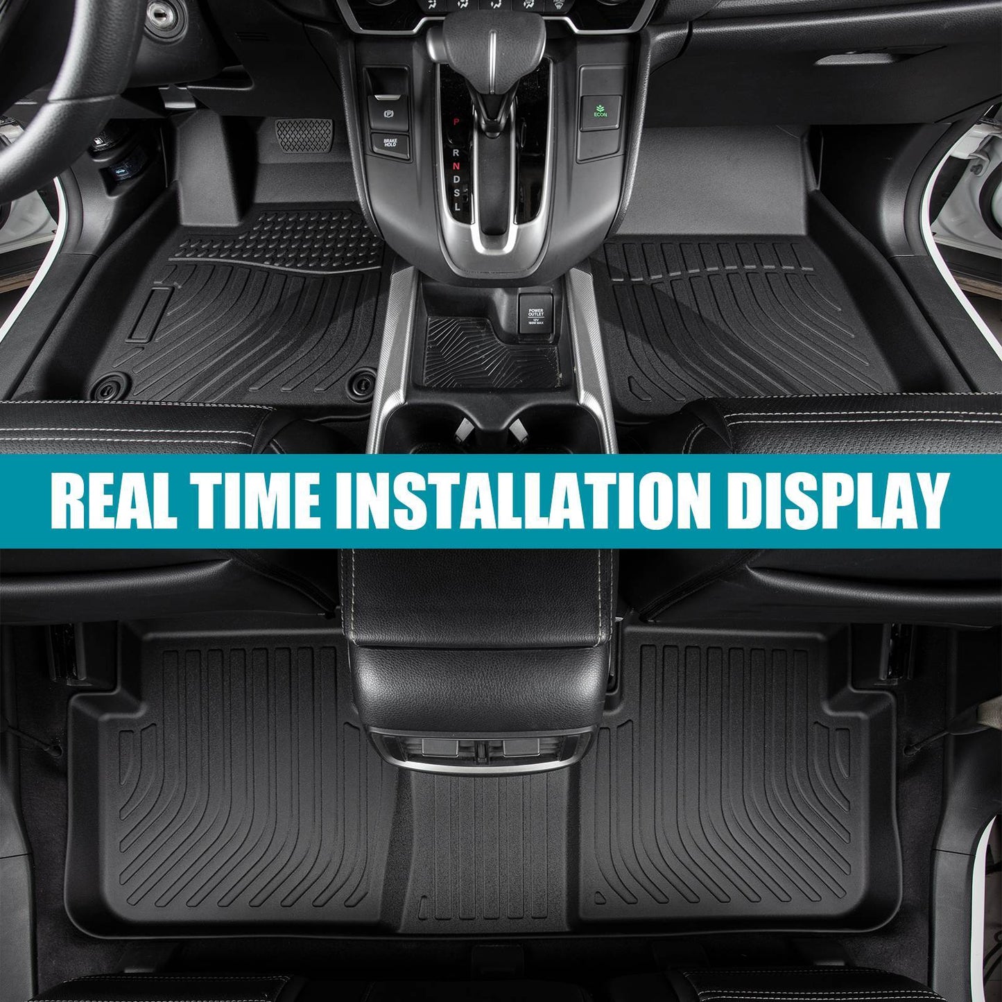 Car Floor Mats For 2014-2020 Rogue,NO FIT Rogue Sport,Black Cargo Liner