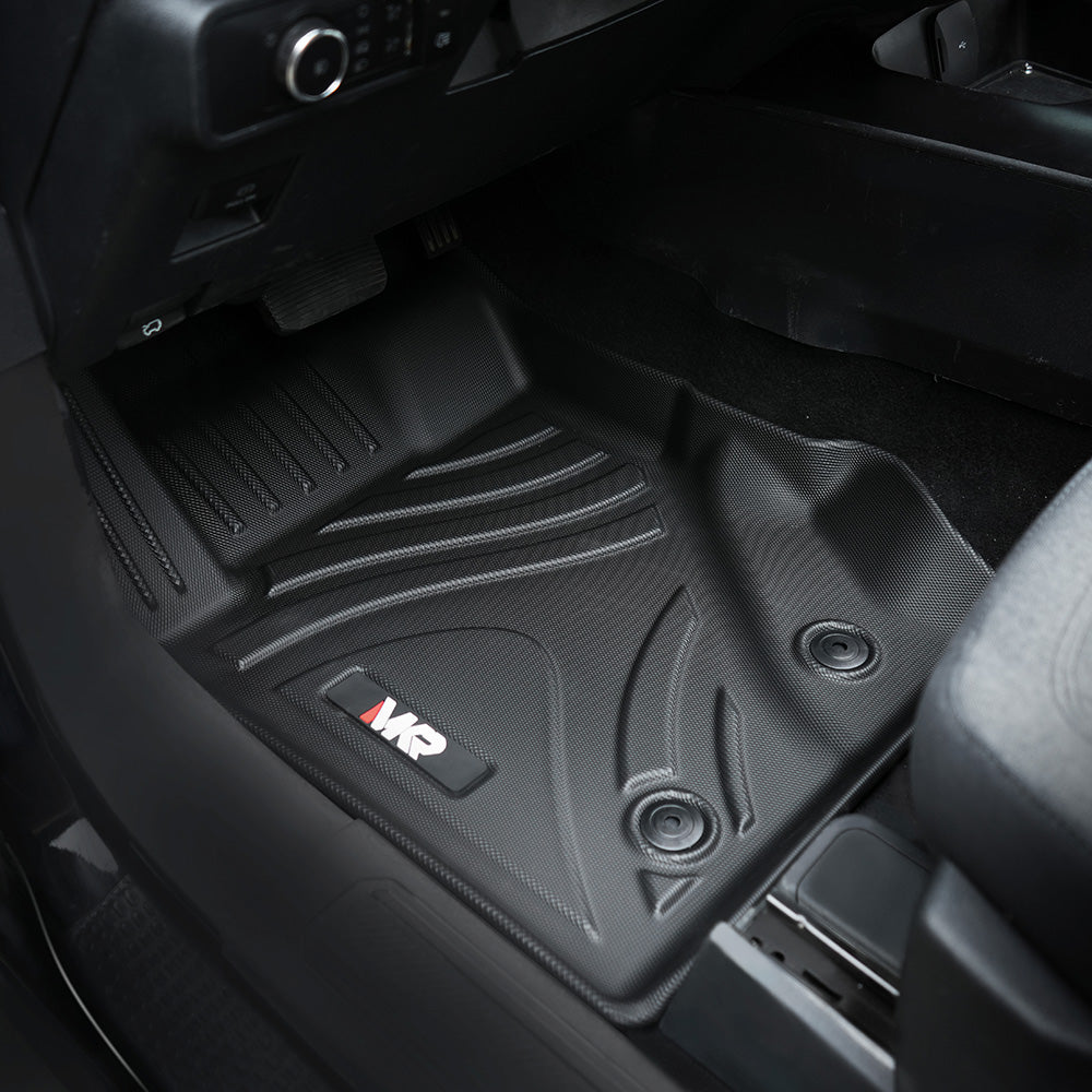 MKR Floor Mats for Ford Bronco 2021–2023, 3D TPE All-Weather Full Set