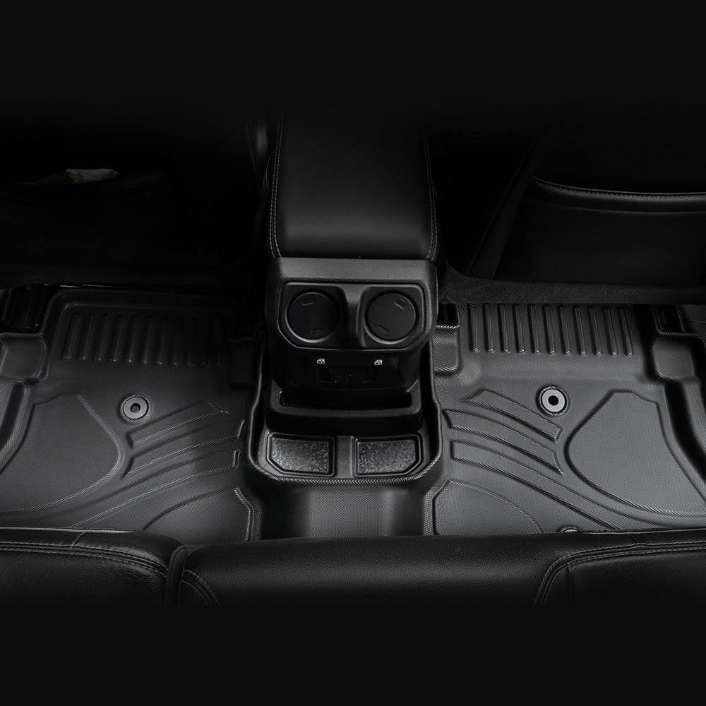 MKR Non-Slip TPE Floor Mats for Jeep Wrangler JL 4xe 2021–2024, 4-Door (Not for 2-Door)