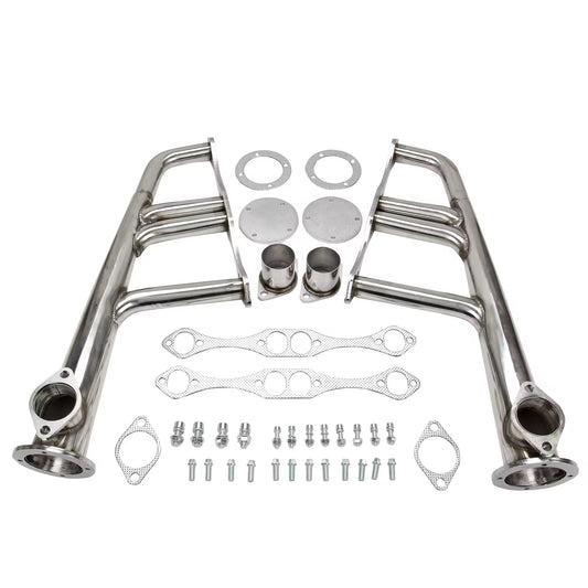 Exhaust Manifold Headers Small Block Chevy Lake Style SBC 265-400 V8   .