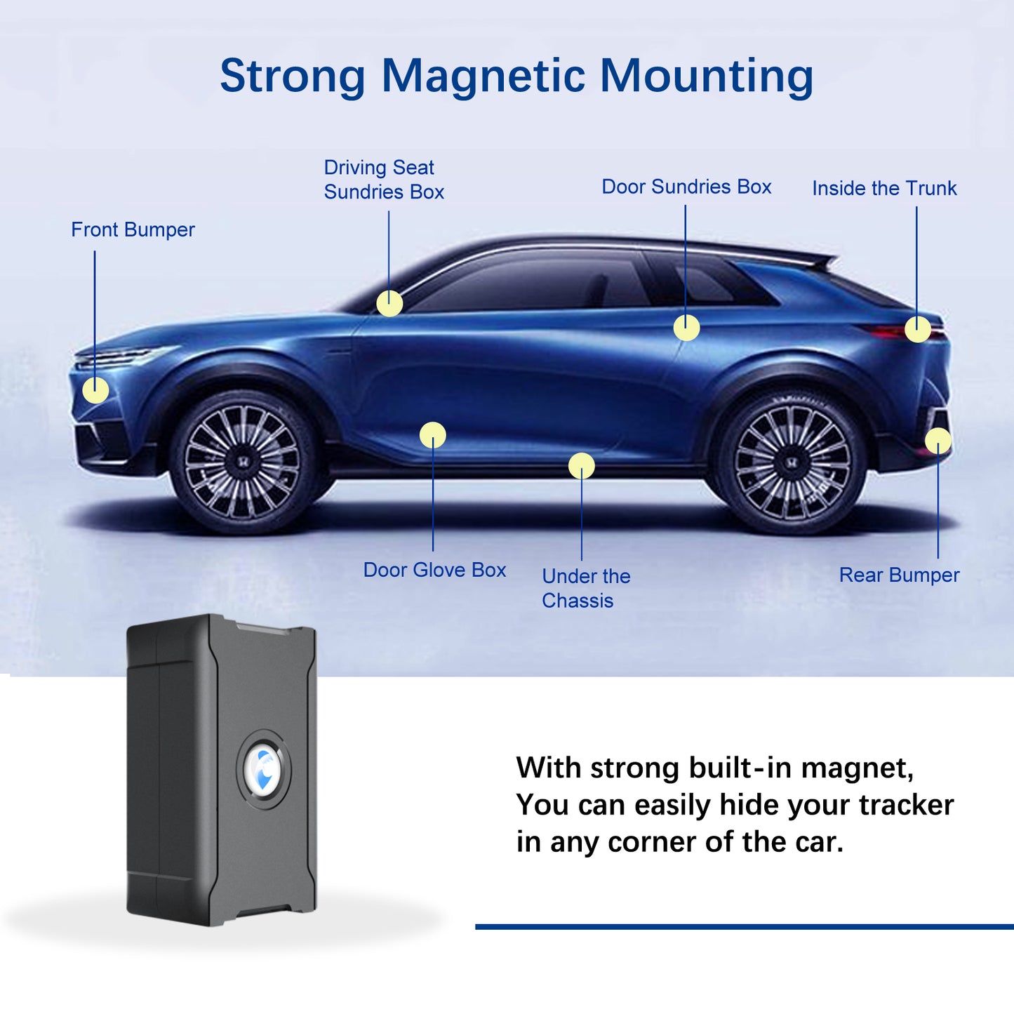 GPS Tracker Device With Real-Time Location Tracking For Car, Truck, Motorcycle & Luggage – Requires App Subscription