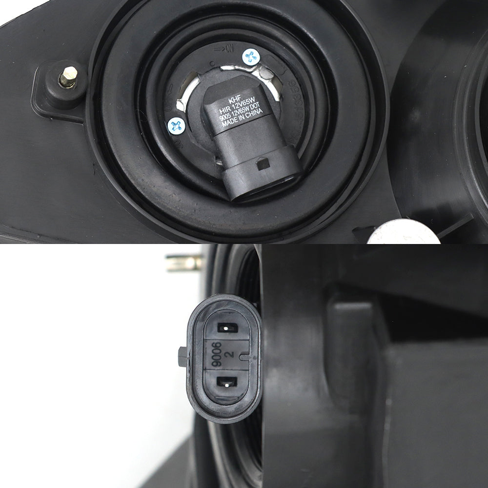 Black Headlights Assembly Compatible With International ProStar 2008-2016 Left Driver Side