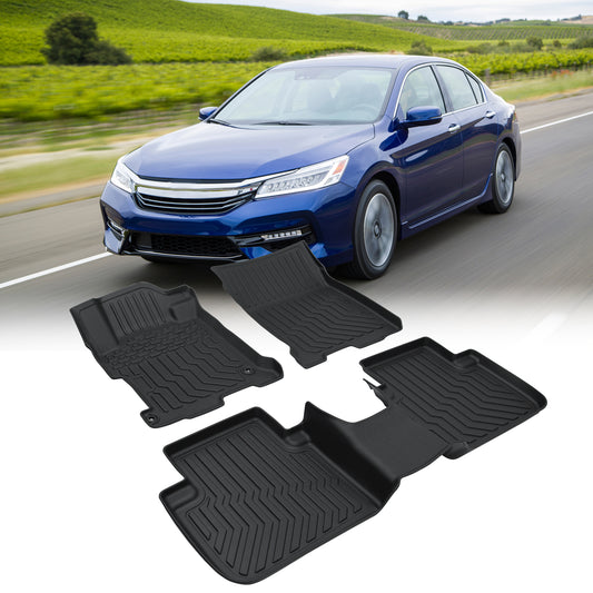 2: All-Weather TPE Rubber Floor Mats Fits Honda Accord 2013–2017