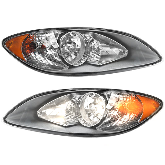 Chrome Headlights Assembly Compatible with International ProStar 2008–2016 (Pair)