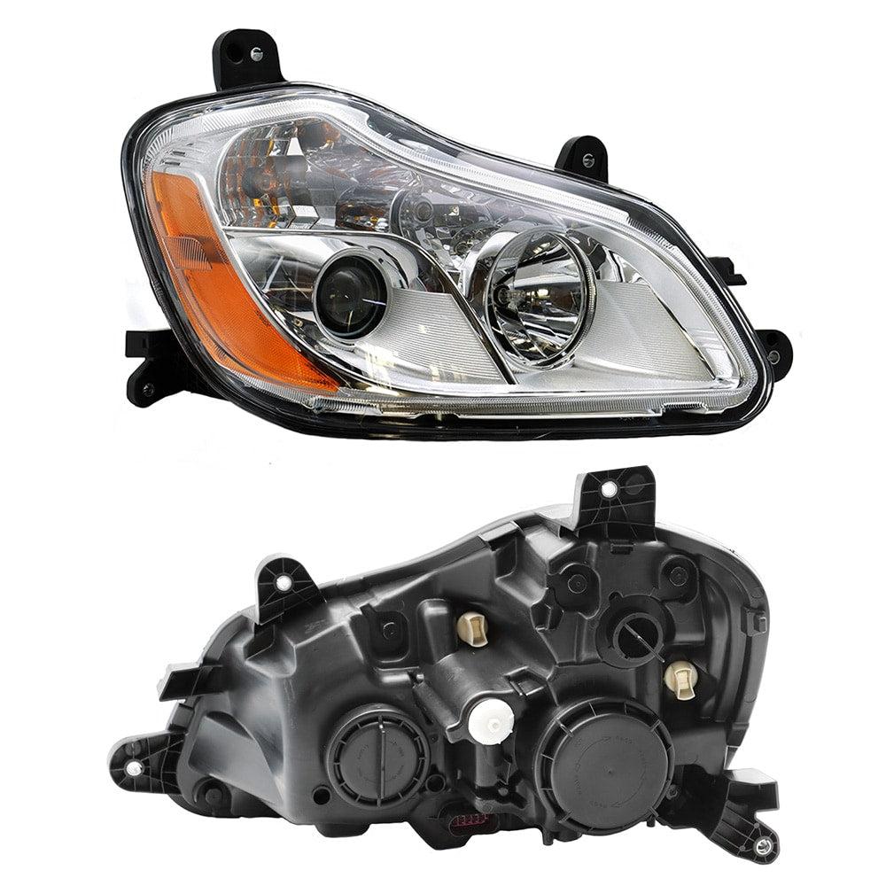 Left Headlight Assembly Fit For Kenworth T680 2013-2021, Driver Side White