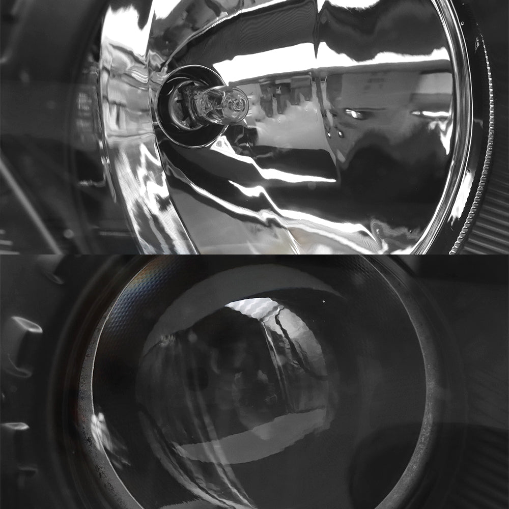 Black Passenger Headlight Assembly for Kenworth T680 2013-2021 (Includes Bulbs