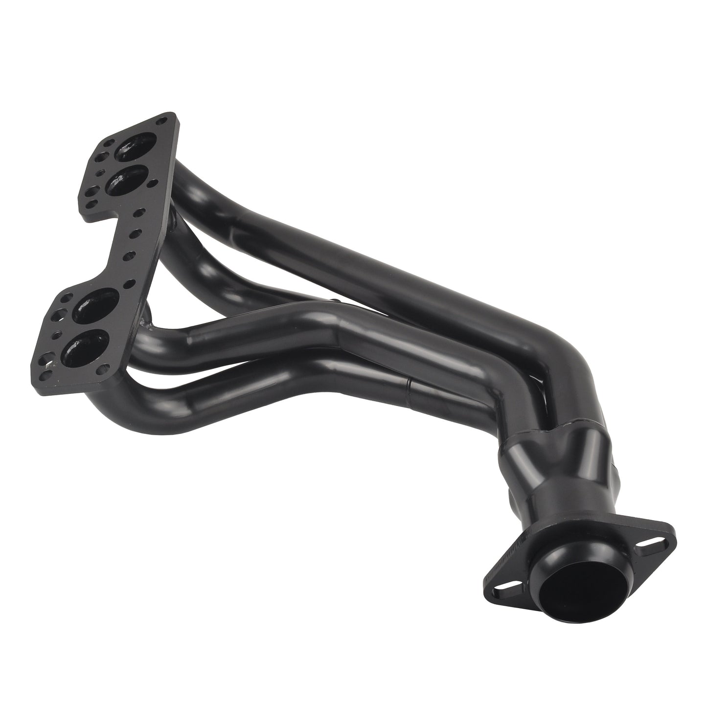 Black Performance Exhaust Header System For 90-95 T,oyota Pickup&4-Runner 2.4L 22RE 4WD   .