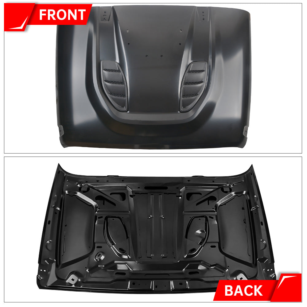 Metal Replacement Hoods Compatible With Wrangler JK JKU