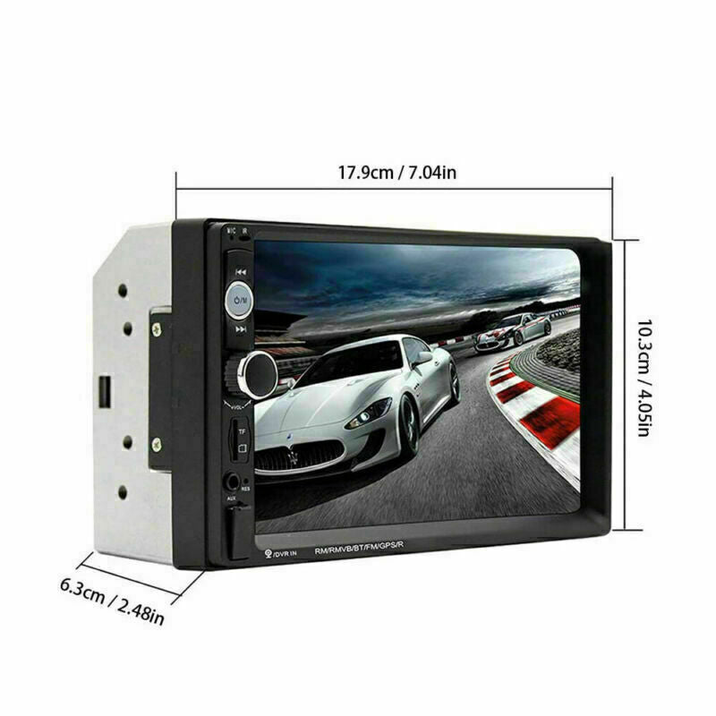 AUX Car MP5 Player 2DIN Bluetooth Touch Screen Stereo Radio with USB / AUX / Mirror Link – 7 Inch Display