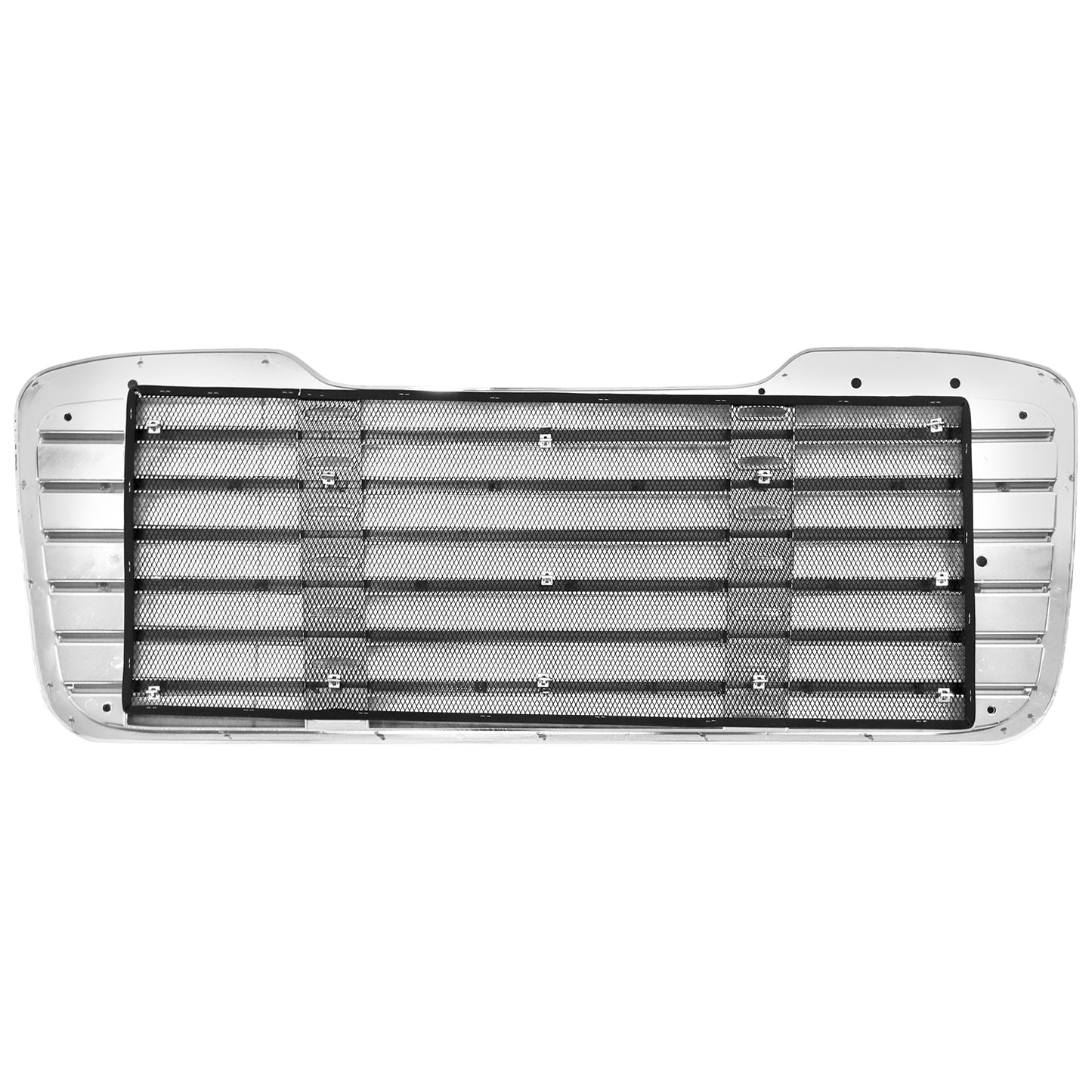Chrome Front Grille Fit for Freightliner M2 (2003–2015) – With Bug Screen – Full Chrome-Plated Finish