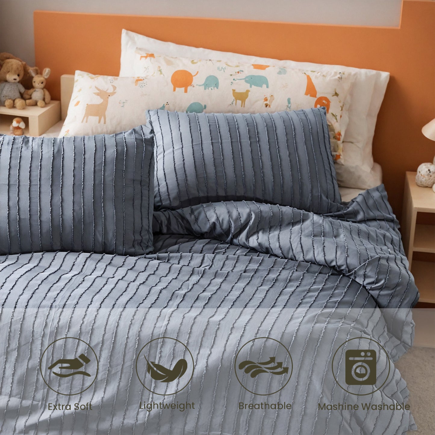 Polyester Microfiber Quilt Cover And Pillowcase