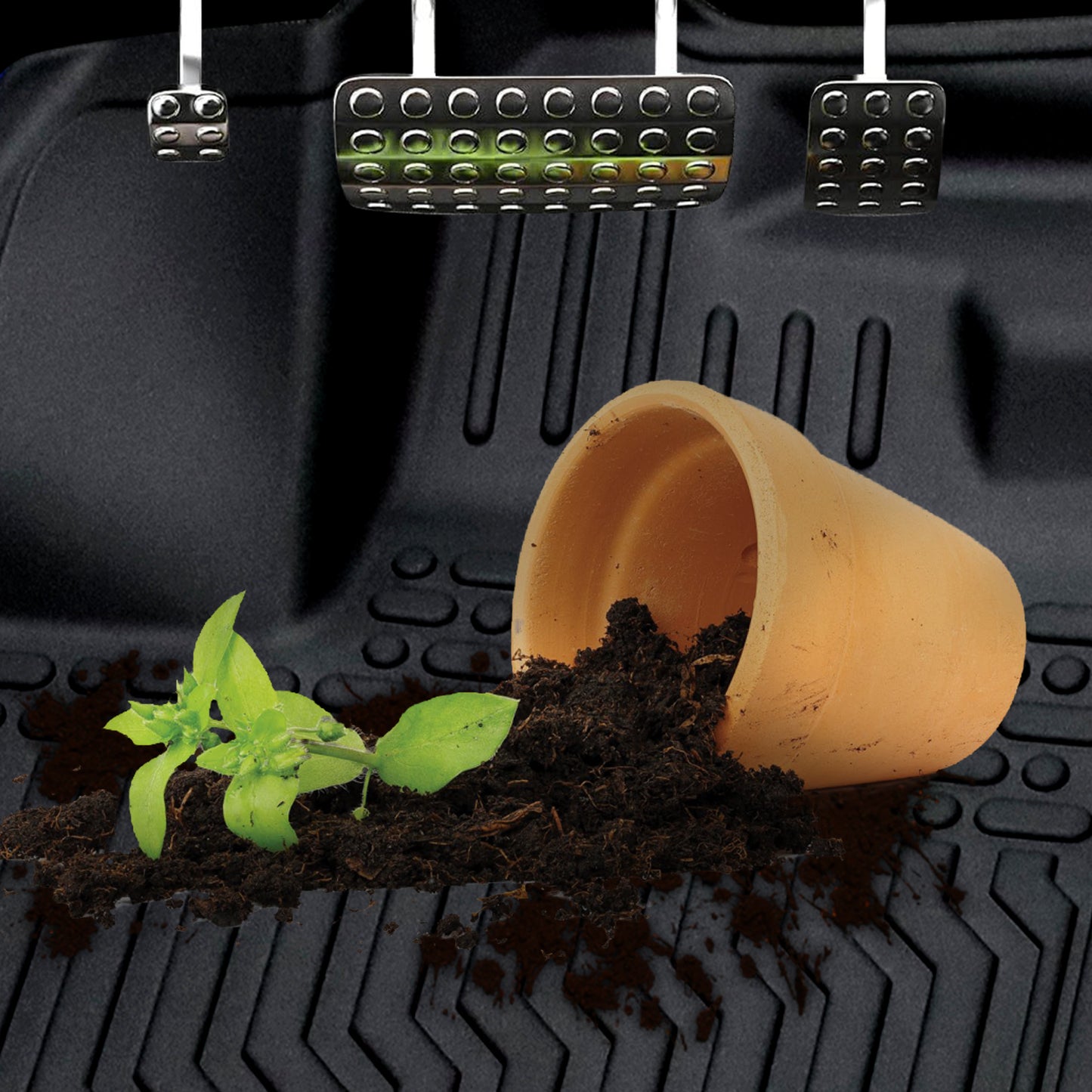 All-Weather TPE Floor Mats for 2023–2024 Honda CR-V Hybrid – Black