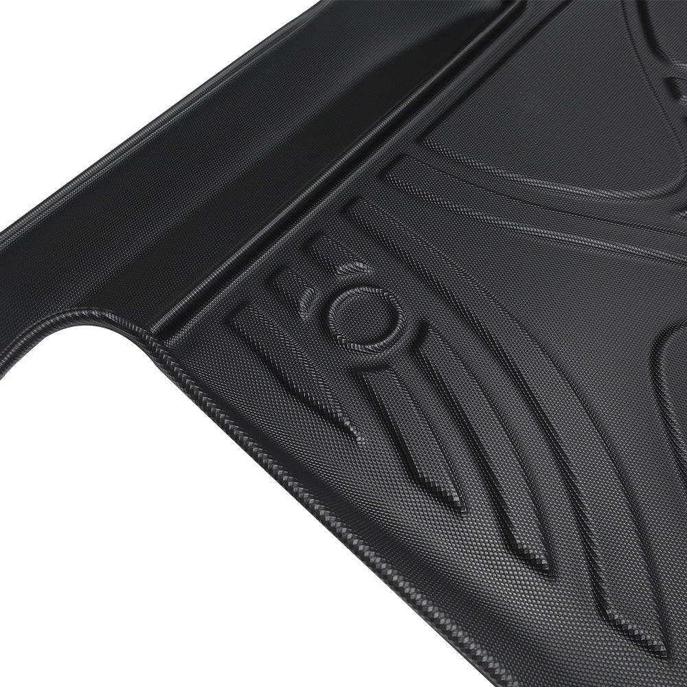 All Weather Floor Mats For Chevy Silverado GMC Sierra 1500 2019-2025, 2020-2025 SLV SRA 2500 3500 HD Crew Cab, With Rear Under-Seat Storage