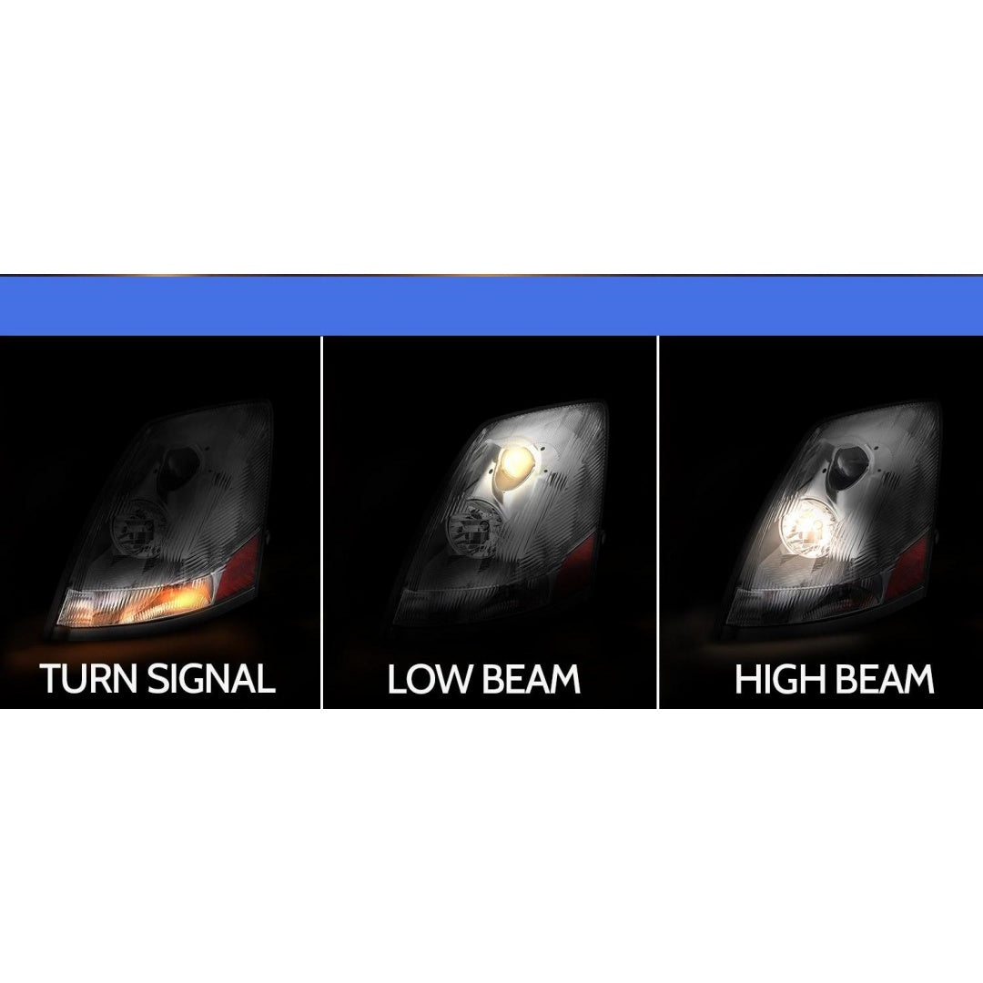 For 2004-2017 Volvo Vnl Headlamp Halogen Assembly White