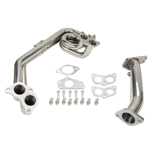 Exhaust Header For 08-14 S.ubaru Impreza WRX STi GE GH GR GV 2.0L  2.5L EJ20  EJ25 H4 .