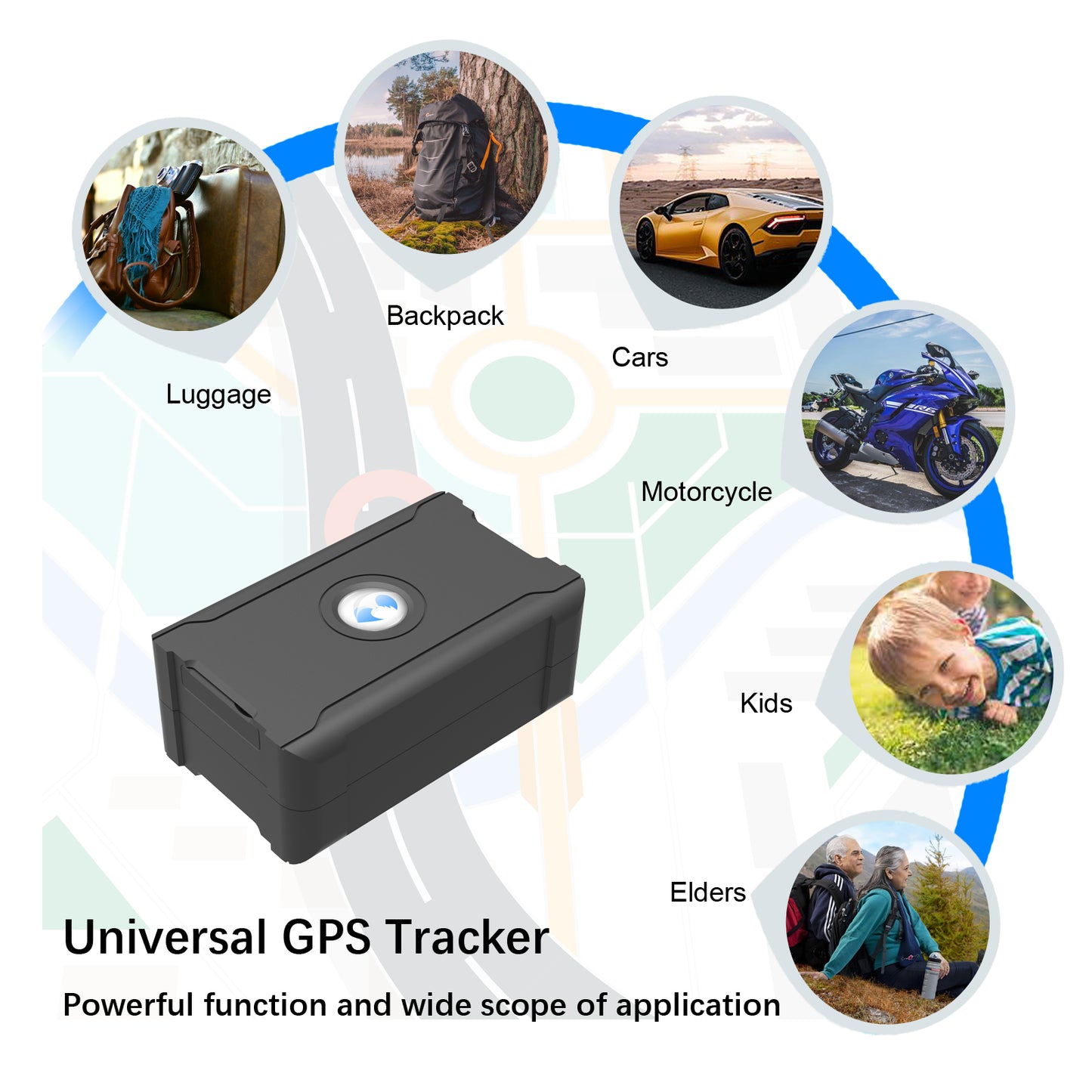 GPS Tracker Device With Real-Time Location Tracking For Car, Truck, Motorcycle & Luggage – Requires App Subscription
