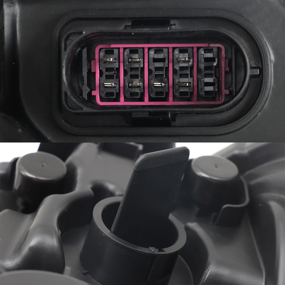 Replacement Headlights for Kenworth T680 (2013-2021) – Black Housing, Includes Bulbs (Pair)