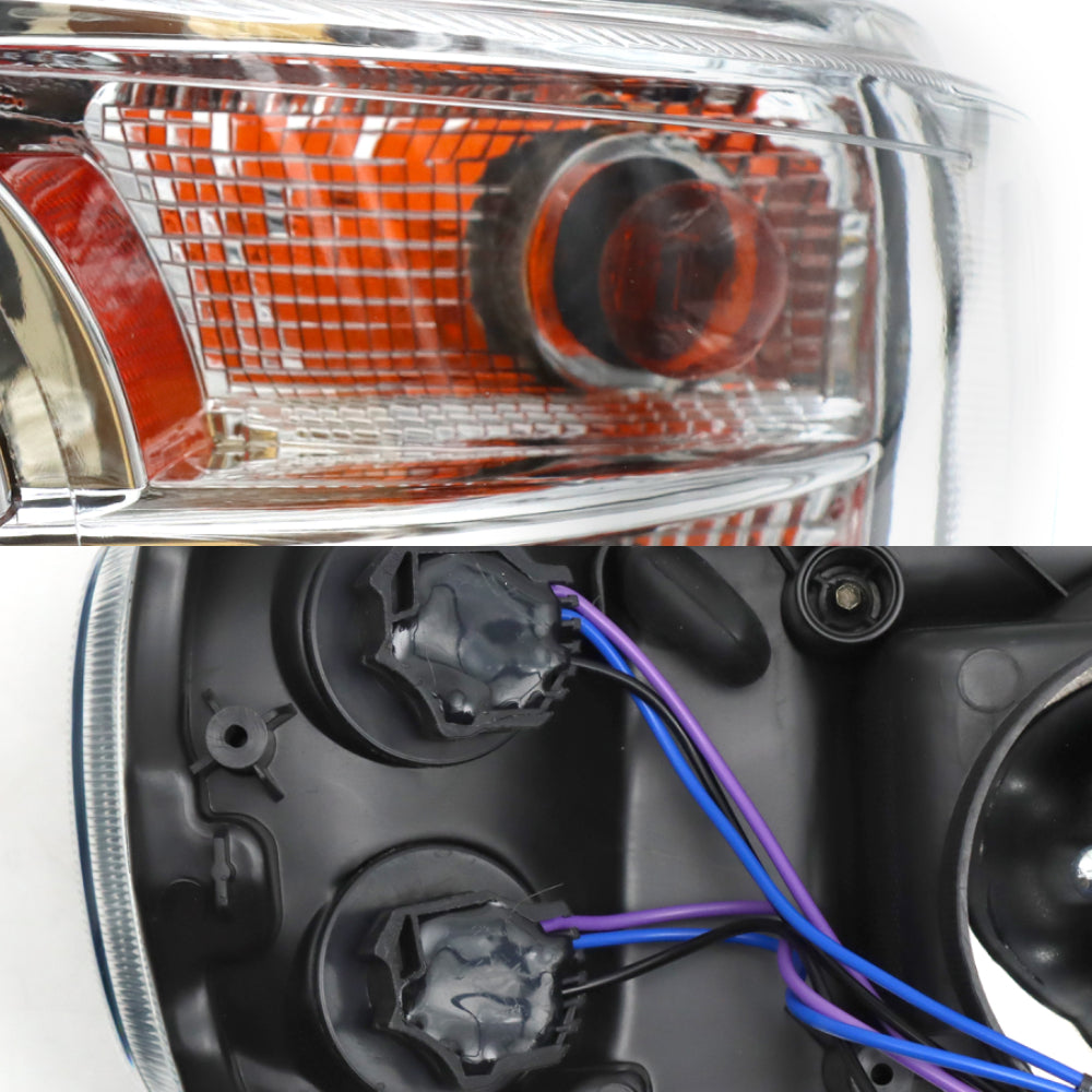 Headlight Assembly Compatible with 2008–2018 Peterbilt 388 / 389 – Passenger Side – Chrome