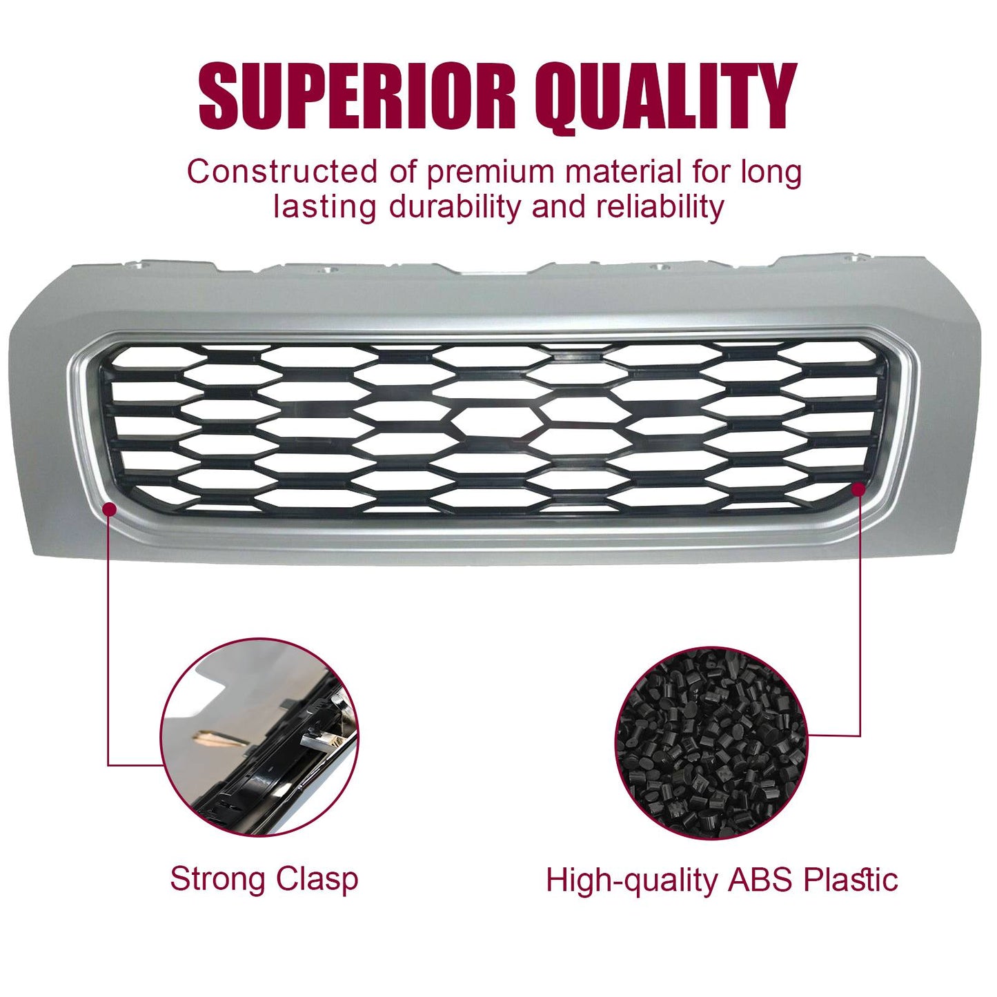 Front Grill for 2019–2022 Ram ProMaster 1500 / 2500 / 3500 – Gloss Black