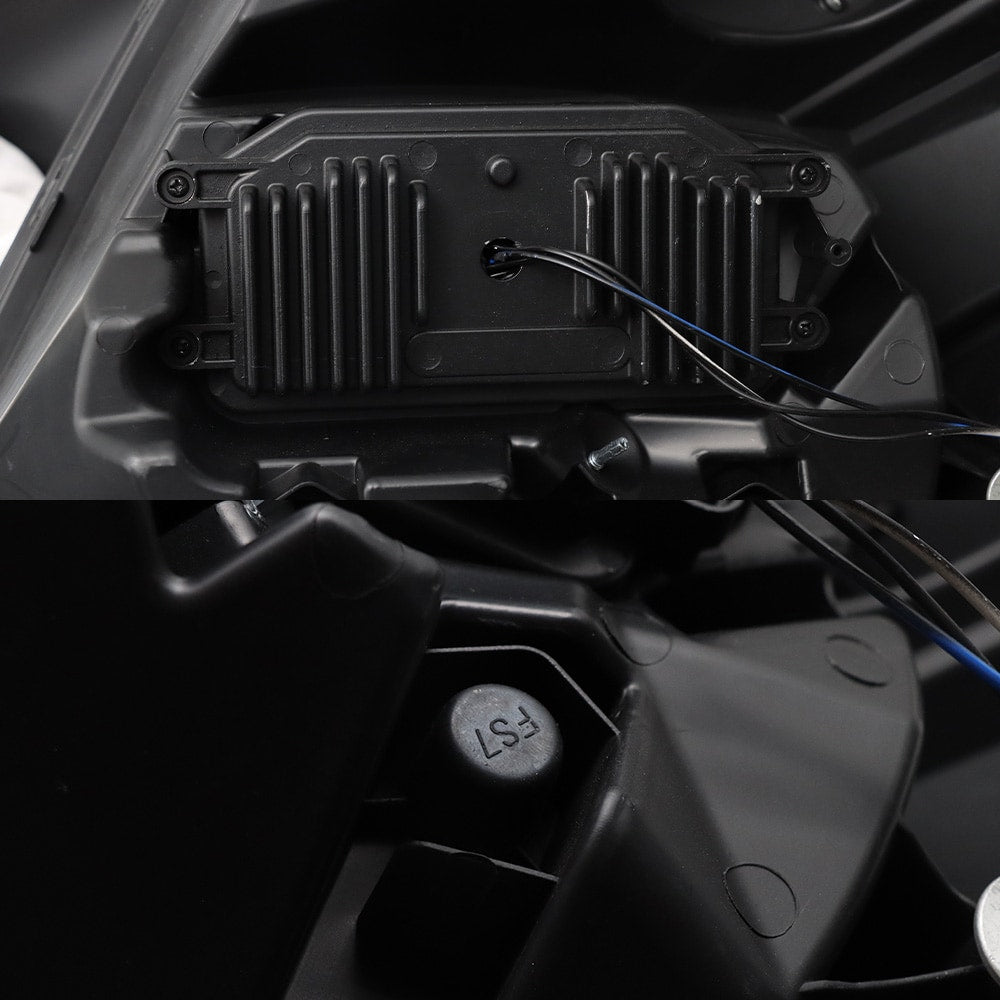 LED Headlight Assembly Fit For VOLVO VNL 2004-2014, Black Factory Style LED High Low Beam Headlamp Left Driver Side