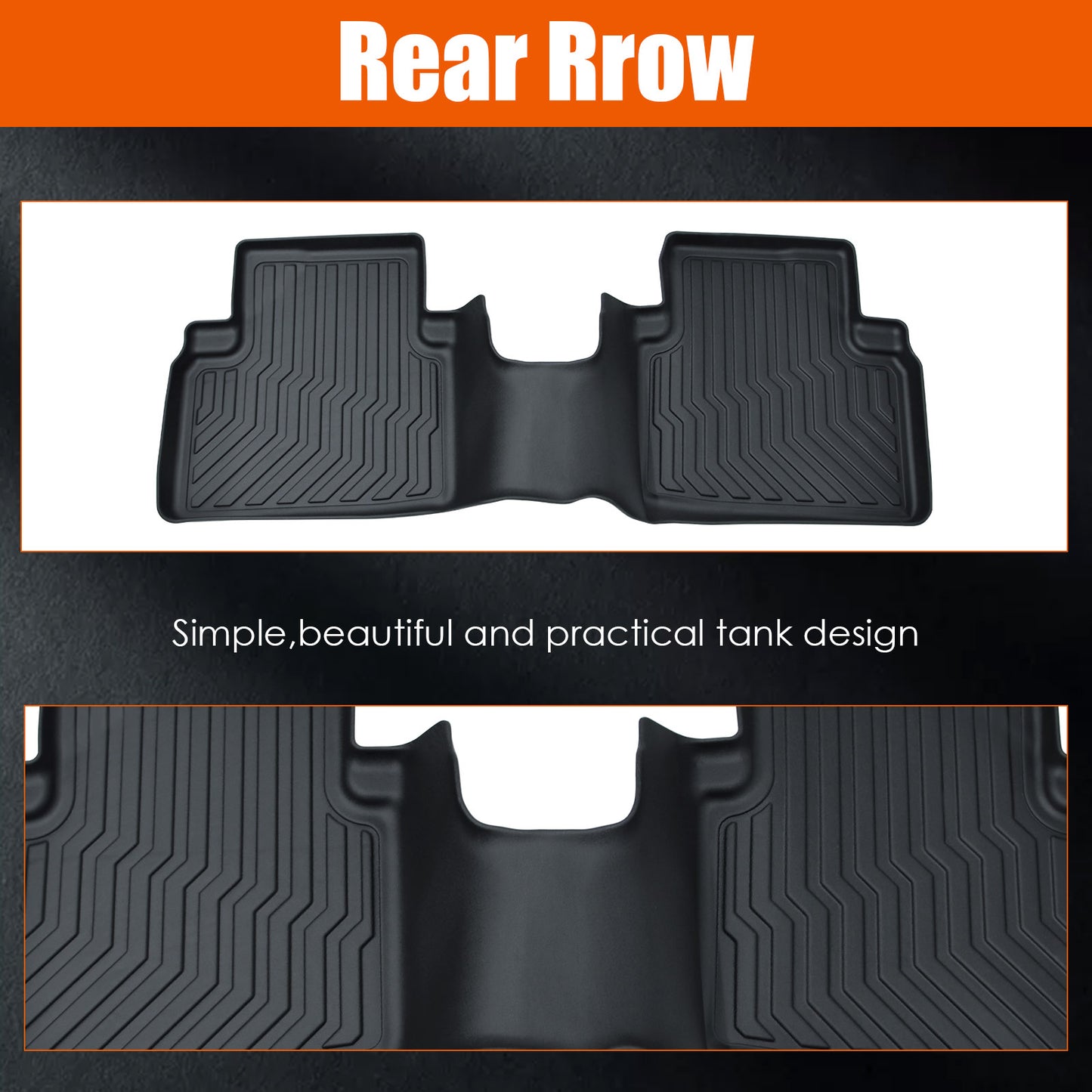 Honda Accord 2008–2012 All-Weather TPE Rubber Car Floor Mats
