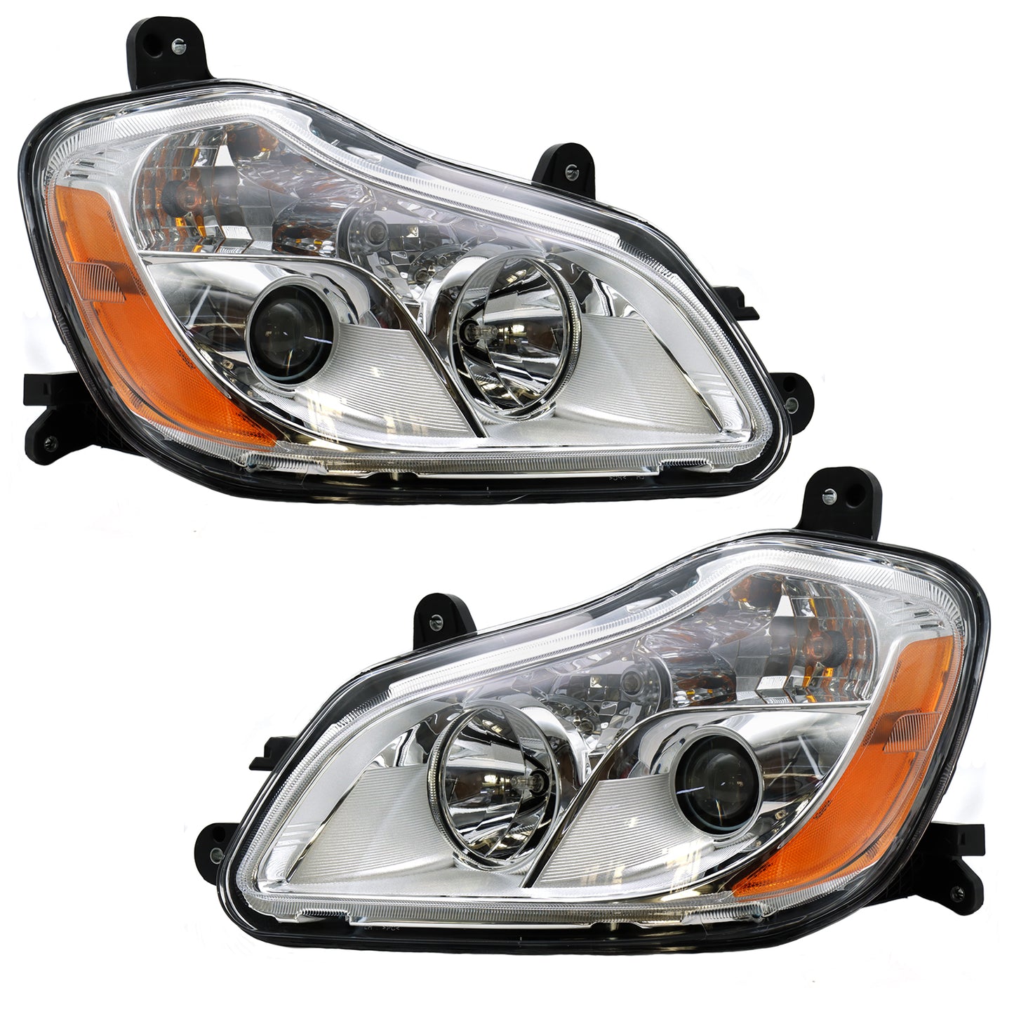 Front Headlight Assembly for Kenworth T680 (2013–2021), Halogen, With Bulb