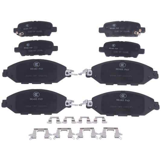 Front & Rear Ceramic Brake Pads For Infiniti JX35 QX60 Murano Pathfinder