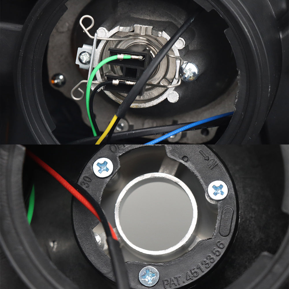 Replacement Headlights for Kenworth T680 (2013-2021) – Black Housing, Includes Bulbs (Pair)