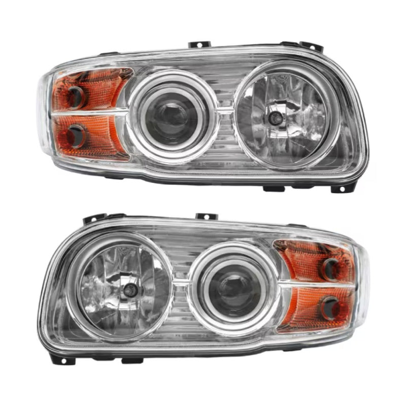 Truck Headlight Assembly for Peterbilt 388/389 (2008–2018) – Left & Right Pair – Chrome Clear Lens