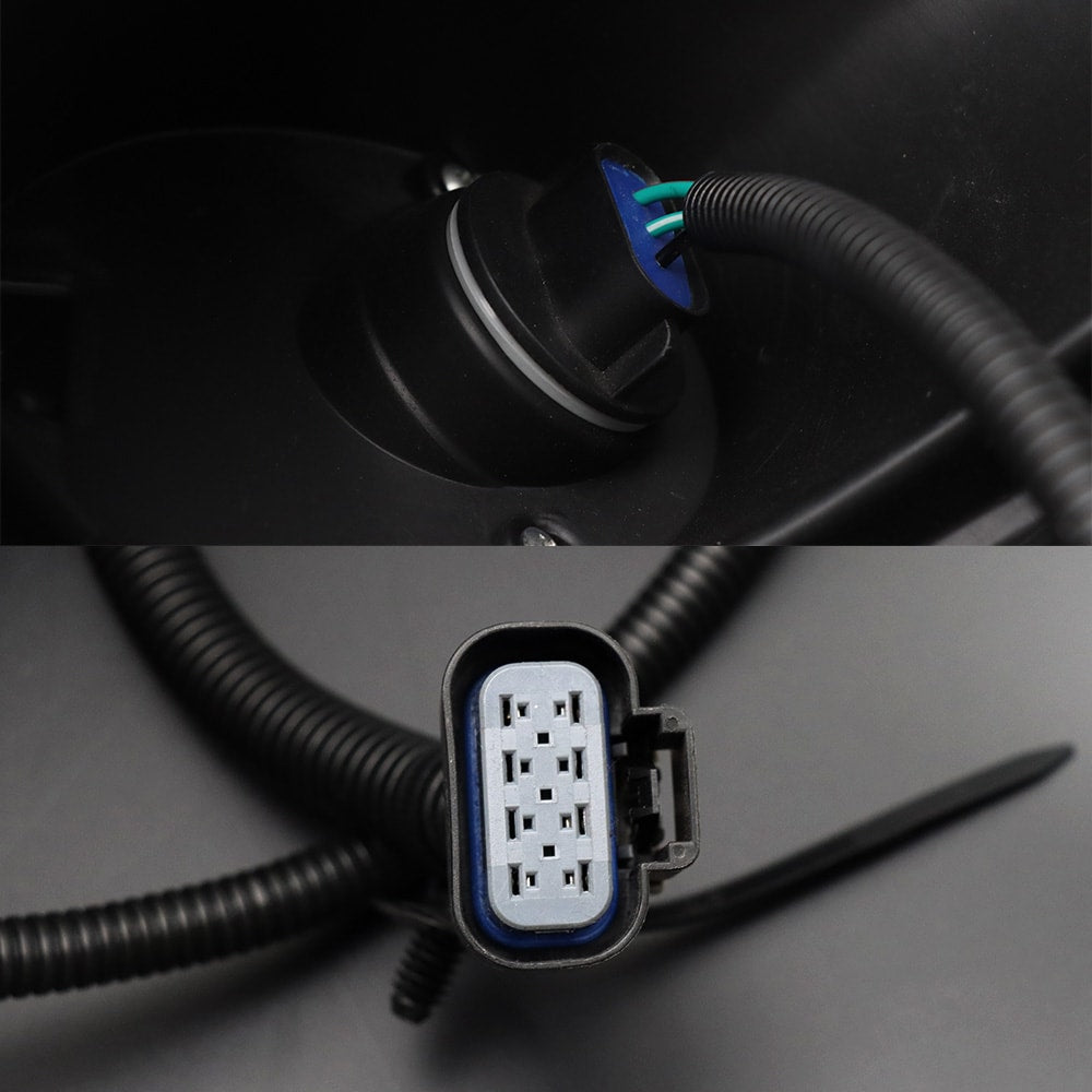 LED Headlight Assembly Fit For VOLVO VNL 2004-2014, Black Factory Style LED High Low Beam Headlamp Left Driver Side