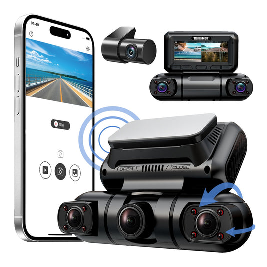 360° Vehicle Camera System With Interior & Exterior View – Includes 128GB Storage